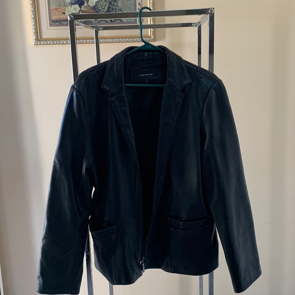 JONES NEW YORK LEATHER JACKET